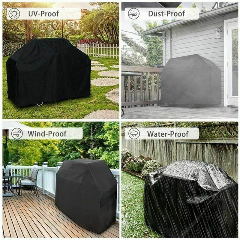 Campingaz Barbecook Rectangular Barbecue Cover L, Durable 210D Oxford BBQ Protective Tarp, Waterproof, Dustproof, UV-Resistant, 170 x 61 x 117 cm