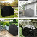Campingaz Barbecook Rectangular Barbecue Cover L, Durable 210D Oxford BBQ Protective Tarp, Waterproof, Dustproof, UV-Resistant, 170 x 61 x 117 cm