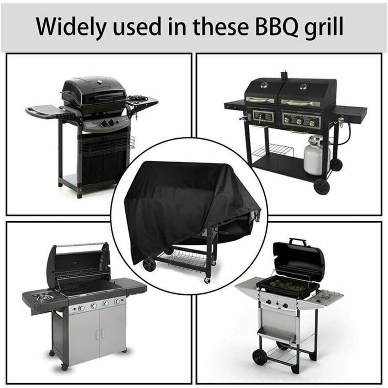 Campingaz Barbecook Rectangular Barbecue Cover L, Durable 210D Oxford BBQ Protective Tarp, Waterproof, Dustproof, UV-Resistant, 170 x 61 x 117 cm