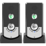 2 Pcs Wireless Home Intercoms, Two-Way Calling, Ultra Long Range Wireless Portable Voice Intercom for Seniors, Room-to-Room Communication, Ringtone