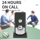 2 Pcs Wireless Home Intercoms, Two-Way Calling, Ultra Long Range Wireless Portable Voice Intercom for Seniors, Room-to-Room Communication, Ringtone - Front View