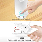 Battery-Powered Clip-on Reading Light for Bed, with 3 Brightness Levels, Rechargeable Via USB