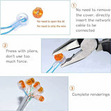 300 Pcs Waterproof Connectors, Resin-Filled Cable Connection Clips for Robotic Garden and Outdoor Lawnmowers - Side View