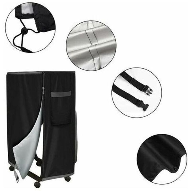 Waterproof Storage Cover for Adjustable Folding Bed, Multifunctional Protection for Folding Bed, Indoor and Outdoor Use, 99 x 38 x 114 cm