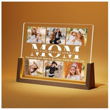Personalized Photo Frame Gift for Mother, Personalized Photo Lamp, Mothers Day Gift Idea, Mothers Day Gift, Customizable Photos, 6 Photos