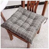 6 Pcs Chair Cushions, Decorative Cushion, Chair Cushion, Garden Cushions, 12 Stitched Details, Different Patterns, Polyester, a, 40 x 40 cm - Front View