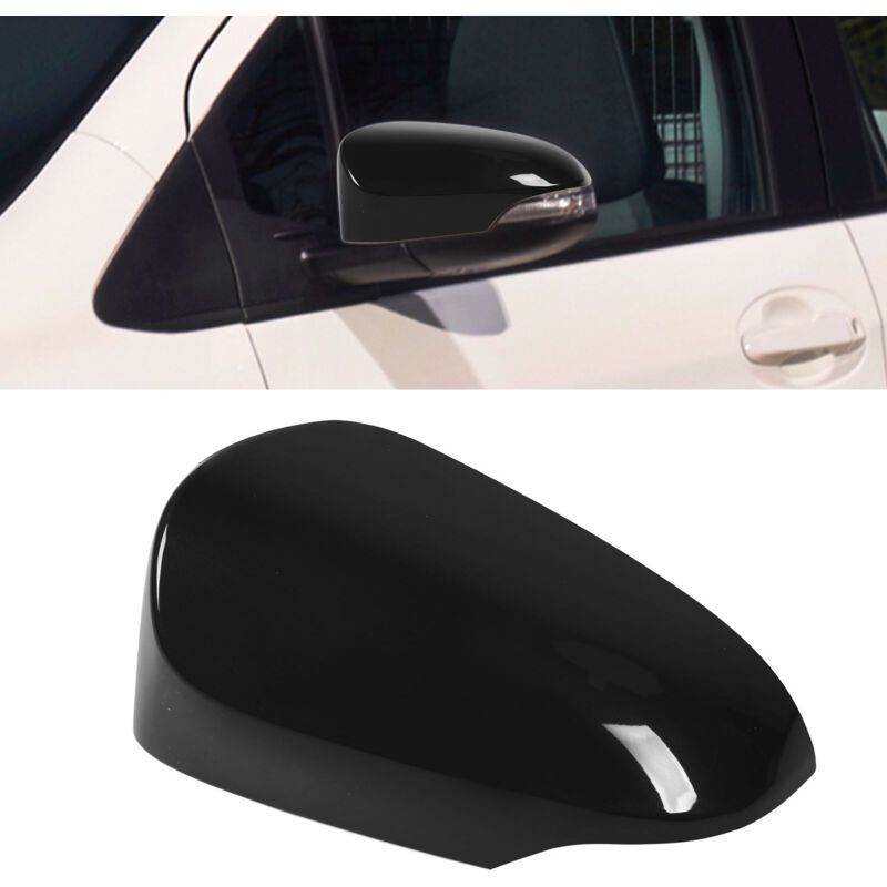 Black Side Mirror Cover, Shockproof and Scratch-Resistant for Vehicle, Left Side, 87945 0D909