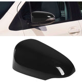 Black Side Mirror Cover, Shockproof and Scratch-Resistant for Vehicle, Left Side, 87945 0D909 - Front View