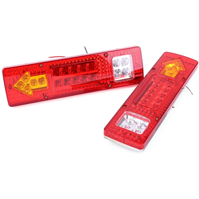 2 x 12V 19 LED Rear Lights, Brake Lights, Stop Lamp, Indicator for Car, Truck, Red