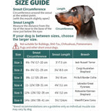 Dog Muzzle, Silicone Muzzle for Small, Medium and Large Dogs, Soft Cage Muzzle to Prevent Chewing and Allow Panting While Drinking - Side View