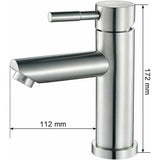 Bathroom Faucet Cold Water Only Sink Faucet Chrome Plated Surface Durable Copper Hand Wash Faucet Removable Aerator Cartridge Convenient to Clean or - Front View