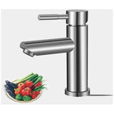 Bathroom Faucet Cold Water Only Sink Faucet Chrome Plated Surface Durable Copper Hand Wash Faucet Removable Aerator Cartridge Convenient to Clean or