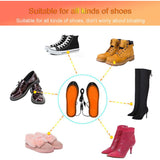 Rubberskin Heated Insole, Thermal Insole, USB Electric Heated Insole Foot Warmer Winter Foot Warmer for Skiing, Sleeping, Camping, Hiking 41-46 - Side View