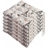 6 Pcs Chair Cushions, Decorative Cushion Chair Cushion Garden Cushions, Polyester, 40 x 40 cm