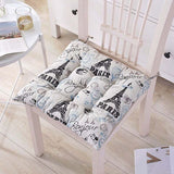 6 Pcs Chair Cushions, Decorative Cushion Chair Cushion Garden Cushions, Polyester, 40 x 40 cm - Front View