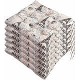 6 Pcs Chair Cushions, Decorative Cushion Chair Cushion Garden Cushions, Polyester, 40 x 40 cm