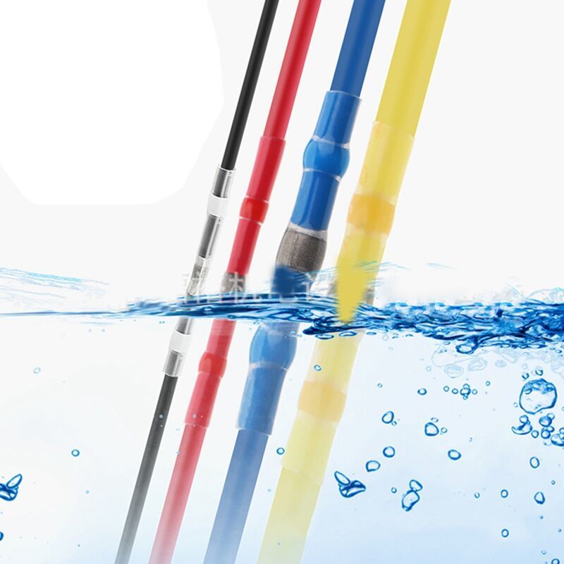 1 Set Heat Shrink Terminals, Waterproof Solder Ring Insulated Butt Connectors Assortment 300 Pcs White 25 Pcs Red 35 Pcs Blue 30 Pcs Yellow 10 Pcs