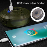 Outdoor Camping String Lights, Rechargeable, USB Charging, IPX4 Waterproof Protection for Tent, Gray - Front View