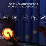 Outdoor Camping String Lights, Rechargeable, USB Charging, IPX4 Waterproof Protection for Tent, Gray - Side View