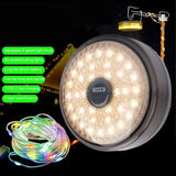 Outdoor Camping String Lights, Rechargeable, USB Charging, IPX4 Waterproof Protection for Tent, Gray