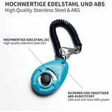 5 Pack Dog Clickers Dog Clickers with Wrist Strap, Large Button Clicker, 5 Colors - Side View