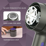 Electric Lint Brush, Portable Lint Brush, Multi-Fabric Lint Brush, Blue Purple - Top-Down View