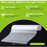 Non-Slip Drawer Liner, Non-Adhesive Eva Drawer Mat, Waterproof Transparent Fridge Mat Can Be Cut to Size for Kitchen Cupboard Shelf Drawer Protection - Front View