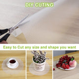 Non-Slip Drawer Liner, Non-Adhesive Eva Drawer Mat, Waterproof Transparent Fridge Mat Can Be Cut to Size for Kitchen Cupboard Shelf Drawer Protection - Side View