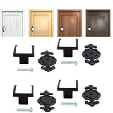 4 Pcs Zinc Alloy Wardrobe Drawer Pulls Handles Bright Chrome Furniture Hardware, 336 Matte Black White