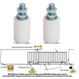 Sliding Gate Rail Guide Wheel, Nylon Wheel, Industrial Nylon Pulley, Various Specifications - Side View