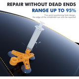 Car Windshield Repair Kit, Windshield Repair Kit with Pressure Syringes for Repairing Windshield Chips, Cracks, Bullseyes, and Other - Front View