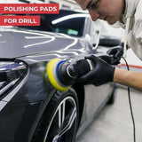 25 Pcs Car Polishing Kit, Polishing Pad for M10 M14 Drill, Cordless Screwdriver and Polishing Machines, Different Levels of Softness