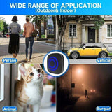 Doorbell with Motion Sensor, Wireless Outdoor Doorbell Kit with Infrared Motion Sensor and Plug-in Receivers and PIR Motion Detector
