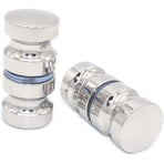 2 Pack 304 Stainless Steel Round Shower Door Knobs Polished Chrome