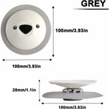 3 Pack Kitchen Sink Anti-Odor Floor Drain Shower Drain Stopper Silicone Bathtub Sink Plug for Tub Vanity Drain Laundry Kitchen Bathroom - Top-Down View