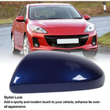 Replacement Rearview Mirror Cover Compatible with Mazda 2007-2014 Dark Blue Left - Side View