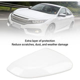 Rearview Mirror Cover with Reinforced Anti-Collision and Weather Resistant Protection Compatible with Honda Civic 2016-2021 White Right 76201 TBA A11 - Side View