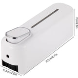 Manual Soap Dispenser, ABS Press, Wall Mounted Soap Dispenser for Home Hotel White, 300 ml - Side View