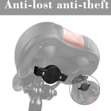 Bike Mount Holder Compatible With Apple AirTag, Black - Front View