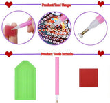 Christmas Diamond Painting Greeting Cards Kit, 12 DIY Sparkly Holiday Cards With Envelopes And Round Rhinestones, For Kids And Adults Crafting - 45-Degree Angle