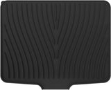 Silicone Dish Drying Mat With Built In Drain, Non Slip Heat Resistant Drainer For Kitchen Countertop, Black, 40 x 33 cm