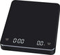 Digital Kitchen Scale With Timer, USB Type C Rechargeable Touch Control, High Precision Capacity For Coffee And Baking, Black, 0.1 g, 3 kg