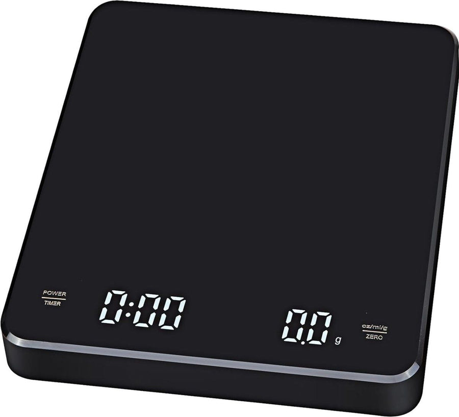 Digital Kitchen Scale With Timer, USB Type C Rechargeable Touch Control, High Precision Capacity For Coffee And Baking, Black, 0.1 g, 3 kg