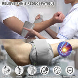 2 Pack Tennis Elbow Brace Adjustable Compression Strap With 3D Pad For Golfers And Tennis Players, Gray One Size - 45-Degree Angle