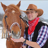 Western Cowboy Hat With Chain Band, Polyester Felt Wide Brim, Adjustable Fit For Adults Men And Women, Cosplay And Western Theme, 56 to 58 cm