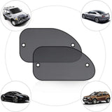 2 Pack Car Window Sun Shades, Suction Cup UV Blocking Mesh Visor For Babies Kids And Pets, Black, 66 x 38 cm - Side View