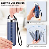 Travel Pill Organizer Case, 7 Day Aluminum Alloy Weekly Medicine Holder With Airtight O Ring Seal And Laser Day Labels, For Vitamins Fish Oil - Top-Down View