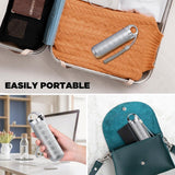 Travel Pill Organizer Waterproof Aluminum Alloy 7 Day Weekly Pill Box With Large Compartments For Vitamins Fish Oil Supplements Gray - Top-Down View