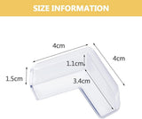 8 Pack Baby Corner Protectors, Clear Adhesive L Shaped Table And Furniture Corner Guards, Child Safety For Home Nursery, Transparent - Front View