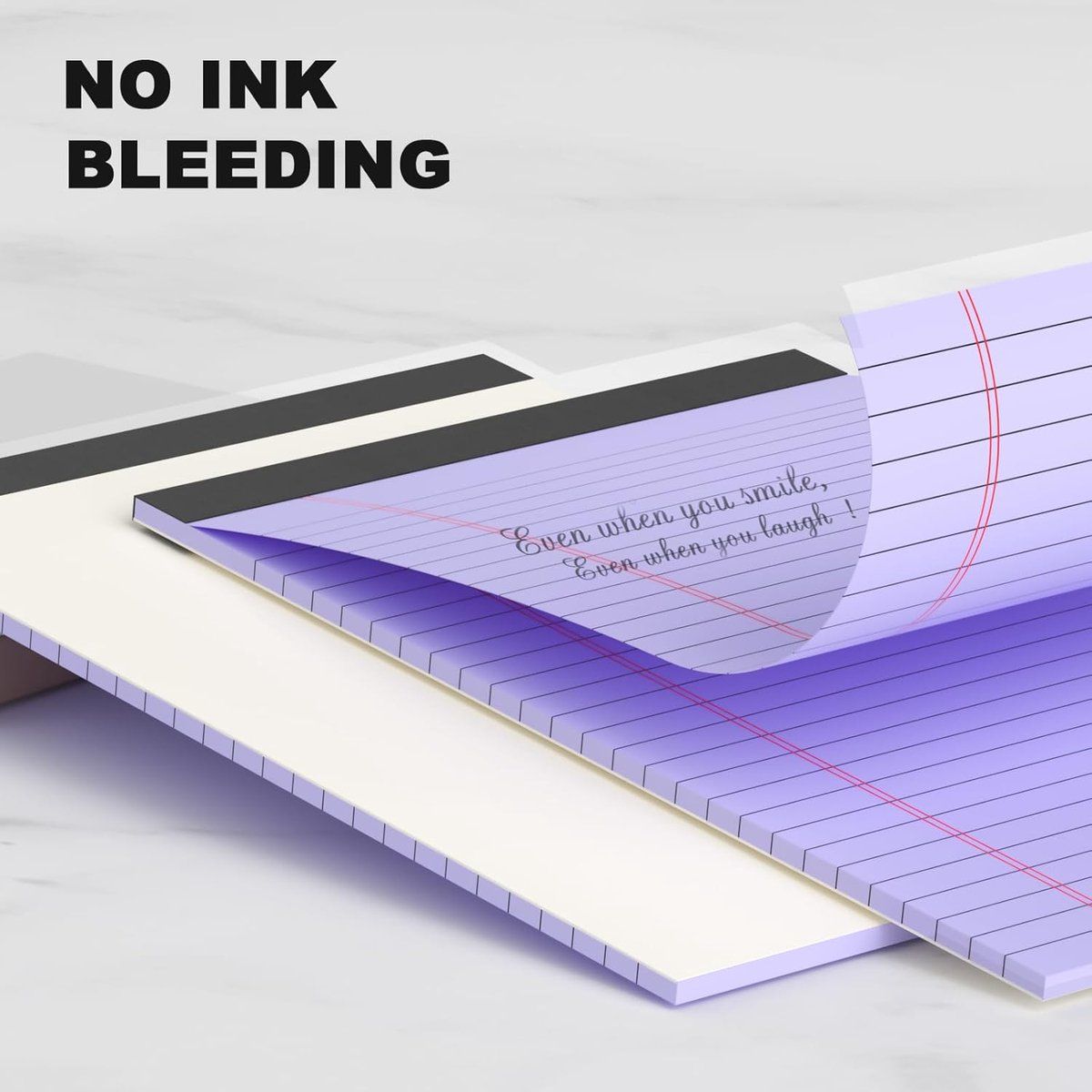 6 Pack A5 Lined Notepads Smooth Bleed Resistant Paper For School Office Notes And Lists Multicolor 30 Sheets Each, 5 x 8 in